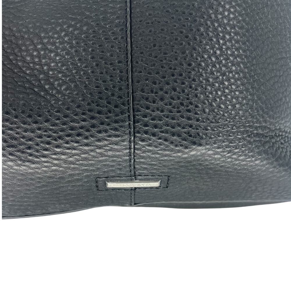 Rebecca Minkoff Unlined Front Pocket Leather Tote Black Studded - Picture 6 of 12